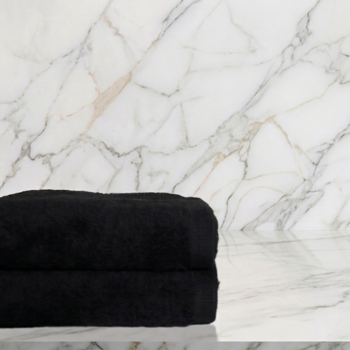 Black Guest Towel Pack 0f 2