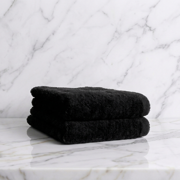 Black Guest Towel Pack 0f 2